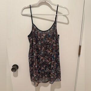 Margaret O’Leary Floral Spaghetti Strap Top